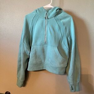 teal lululemon scuba hoodie